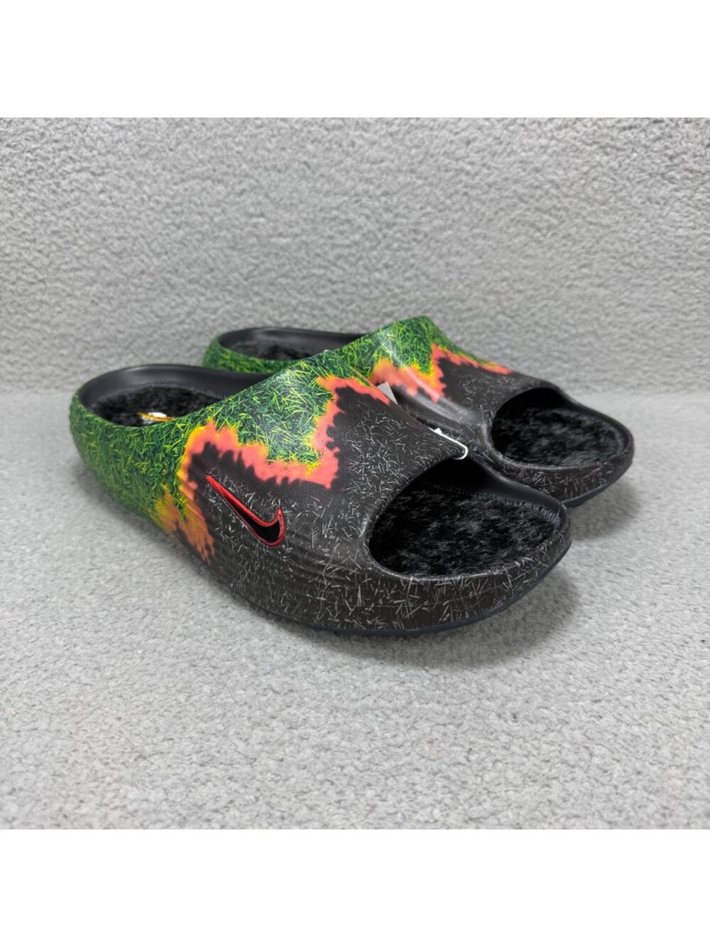 Nike ReactX Rejuven8 Slides Mens 13 Shoes .SWOOSH Touch Grass Grey Green QS 2026